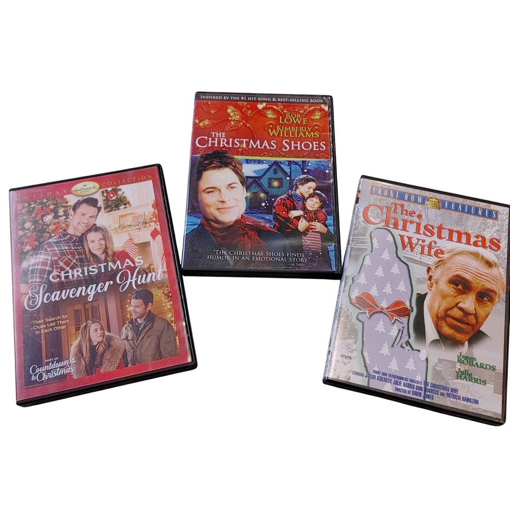Christmas DVD Lot Hallmark Christmas Scavenger Hunt Shoes The Christmas Wife